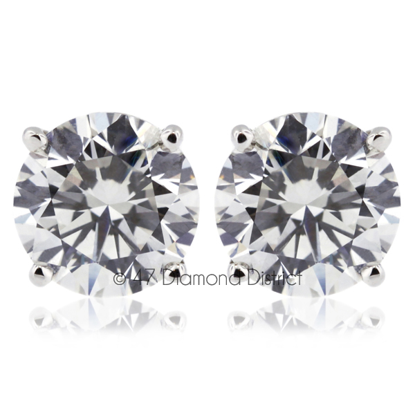 2-55ct-tw-D-SI1-Round-Cut-Earth-Mined-Certified-Diamonds-14K-Gold-Stud-Earrings