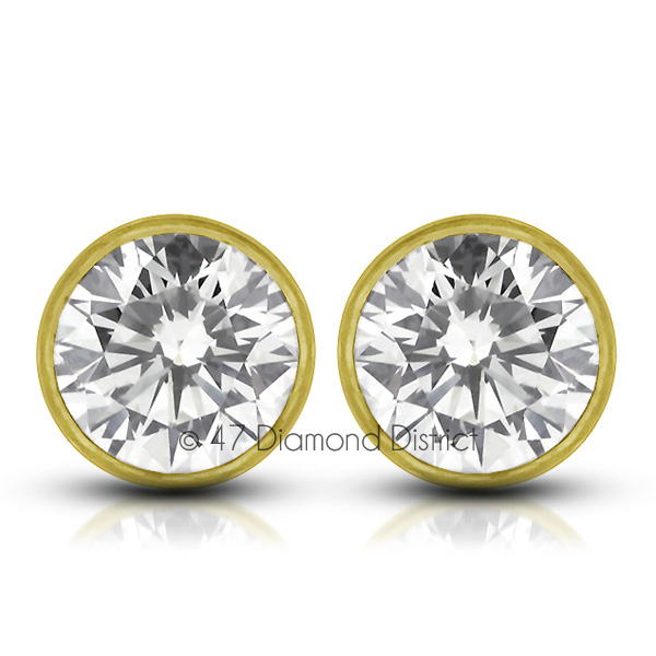 3-03ct-tw-D-SI1-Round-Earth-Mined-Certified-Diamonds-14K-Gold-Classic-Earrings