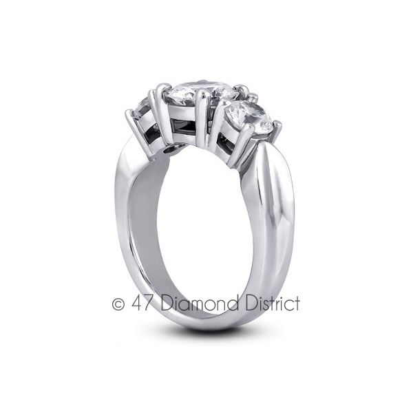 5-5-CT-D-SI2-Round-Natural-Certified-Diamonds-18K-Gold-Classic-Three-Stone-Ring